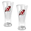 New Jersey Devils 2pc 19oz Pilsner Glass Set - Primary Logo NHL Hockey