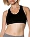 Danskin Women's Racer Bra Top,Black,Small