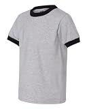 Anvil 923B Youth Ringer Short Sleeve T-Shirt
