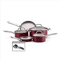 Farberware Premium Nonstick 10 Piece Cookware Set, Platinum