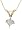 10k Yellow Gold Princess Cut Diamond Solitaire Pendant (1/4 ct, J-K Color, I2-I3 Clarity)
