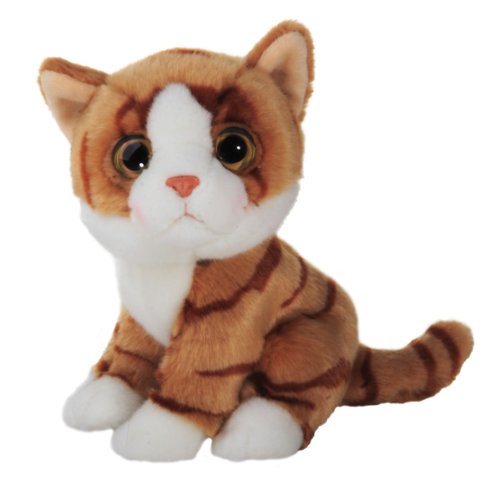 Wild Republic 88808 - Wild Watcher Katze&nbsp;Tiger Kuscheltier aus Pl&uuml;sch- Neuheit, orange 18&nbsp;cm
