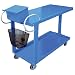 Vestil EASY-A Steel Service Cart, 2 Shelves, Blue, 1200 lbs Load Capacity, 36" Height