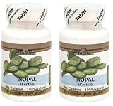 Nopal Cactus 100% Natural , 500mg by Tadin, 60 caps (2 BOTTLES)