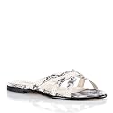 Taryn Rose Rene Bone Snake Flat Sandal