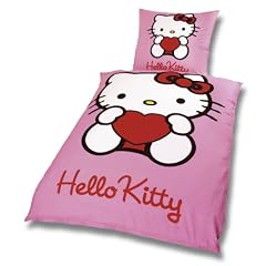 Global Labels G 50 600 HK2 115 Hello Kitty Renforce Bettw�sche 135 x 200 cm Bettbezug und 80 x 80 cm Kissenbezug