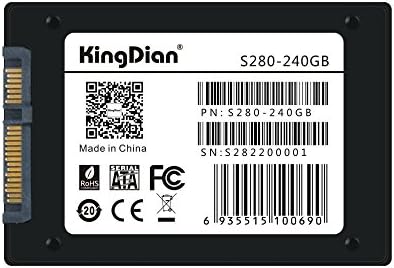 KingDian 2.5 inch SATA III Speed Upgrade Kit for Desktop PCs and MacPro Internal Solid State Drive S400XT 240GB
