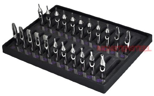 Set 22 Stainless Steel Tattoo Tips Kit for Grip Machine
