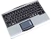 PC Hardware : KeySonic ACK-540 RF Tastatur schnurlos 89 Tasten MS W98 DE + Touchpad Silber