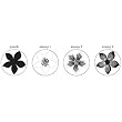 Martha Stewart Crafts Stamp And Punch Set, Flower