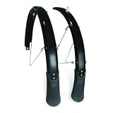 PlanetBikeCascadia29erFrontandRearBicycleFenderSetwith130mmMudFlaps(Black,65mmWide)