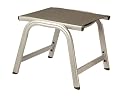 Kettler Advantage 0301203-0000 Basic Plus Hocker 55 x 53 x 44 cm, silber / anthrazit