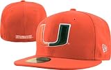 Miami Hurricanes Orange New Era 59FIFTY Fitted Hat