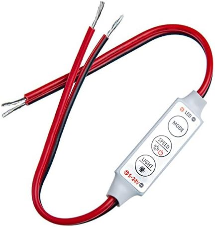 LED Controller Dimmer For 3528 5050 Single Color Strip Lights DC5-24V