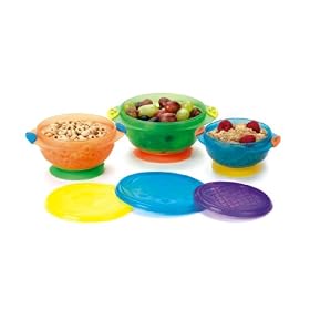 Munchkin Three Stay Put Suction Bowl 3-Pack