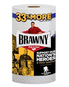 BRAWNY BIG ROLL PRINTS PAPER TOWELS - 44512 (Pack of 24)