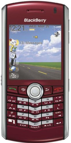 BlackBerry Pearl 8100 Refurbished Unlocked Phone with Camera, and MicroSD Slot--International Version with 60-Day Warranty (Red)