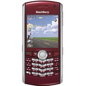 BlackBerry Pearl 8100 Refurbished Unlocked Phone with Camera, and MicroSD Slot--International Version with 60-Day Warranty (Red)