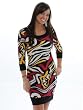 Multi Colored Print Dress Made in the USA Sizes S M or L