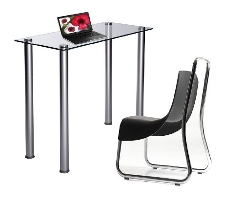 Glass Laptop Utility Desk RTA CT-015