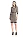 Allison Brittney Women's Texture Pattern Sweater Dress