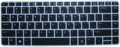 CaseBuy Soft Silicone Gel Keyboard Protector Skin Cover for HP ProBook 430 G1 G2, 440 G1 G2, 445 G1, 640 G1, 645 G1 US Version (Black)