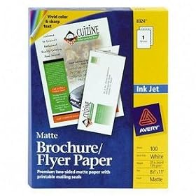 Avery Ink Jet Tri-Fold Brochure