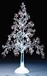 20" Icy Crystal LED Lighted Battery Operated Red Berry Christmas Tree Figure