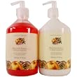 Passion Fruit and Nectarine Asquith Somerset Tropical Fruits Anti-Bacterial Liquid Soap+Hand Lotion COMBO in pump dispenser 500 ml 17 fl oz Passion Fruit and Nectarine Asquith Somerset Tropical Fruits Anti-Bacterial Liquid Soap+Hand Lotion COMBO in pump dispenser 500 ml 17 fl oz