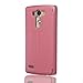 LG G3 Case, Bling Leather Love Rose Design LG G3 Diamond Leather Case, Armybee (TM) (Pink)