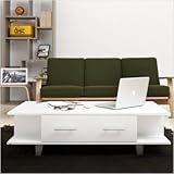 Claire Coffee Table in Matte White