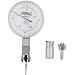 Fowler 52-560-060 Inch/Metric Dial Test Indicator with Satin Chrome Finish, 0.0005" Graduation Interval, 0-.020" Range