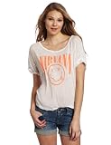 Chaser Women's Nirvana Acid Smiley Face Boxy Tee