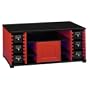Bush Furniture Quest TV Stand and Video Game Station, Black/Red