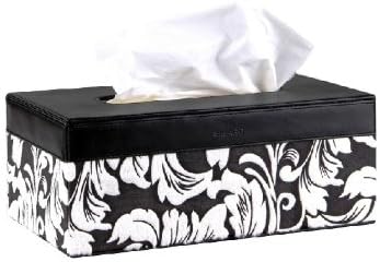Yitao Deal European style Black and white plush fabric Pattern PU Leather sheepskin lovely creative napkin box tray pumping fashion tissue box