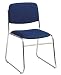 4 Pack Stack Armless Chair In Navy Finish By Office Star