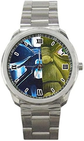 star wars darth vader& yoda Custom stainless steel men's fashion watch