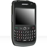BLACK RUBBERIZED COATED COVER HARD CASE PROTECTOR for BLACKBERRY CURVE 8900 ....