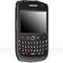 Rubberized Plastic Phone Protector Case Black For BlackBerry Curve 8900