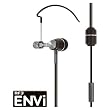 RF3 ENVi-225 Natural Wood Mono with Earhook Cell Phone Headset with 3.5mm connector