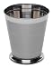 Kitchen & Housewares : Steeltek Orleans Wastebasket, 2-Tone Chrome