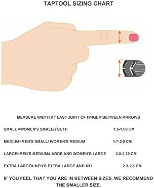 TAPTOOL 5pcs Finger Stylus in Large 2.0 cm width. (5 Pack with Handy Case). Available in S,M,XL on other TAPTOOL Pages. Optimal use on protector-less capacitive and resistive touchscreen devices. Also works with thin screen protectors. Check out thumbnail image for quick sizing chart.
