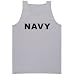 NAVY Tank Top - Military Style Physical Training Tank in gray