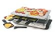 Swissmar KF-77081 8-Person Stelvio Raclette Party Grill with Granite Stone