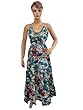 Boho Gypsy Dresses, Ikat Print Cotton Maxi Dress Summer Long Dress