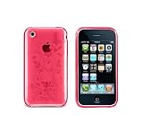 ORIGINAL iProtect APPLE Iphone 3 3GS FLORAL Silikon Hülle Case Tasche PINK Schmetterlinge