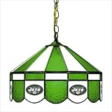 New York Jets Stained Glass Pub Light Style: Swag
