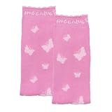 Huggalugs Organic Legwarmers (Butterflies,Pink)