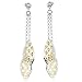 Marquise Shaped Earrings - Gold Plated - Sterling Silver