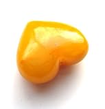 Baltic Butterscotch Amber Smallest Heart Gemsone